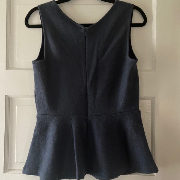 Banana Republic wool blend peplum top in size 4 - Picture 4 of 5